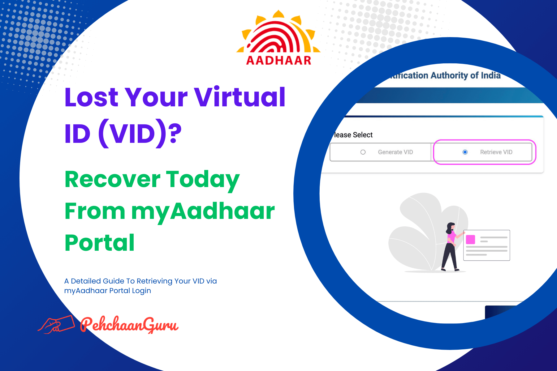 Recover VID from myAadhaar Portal